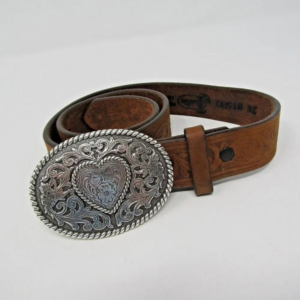 Justin Leather Belt Girls Size 24